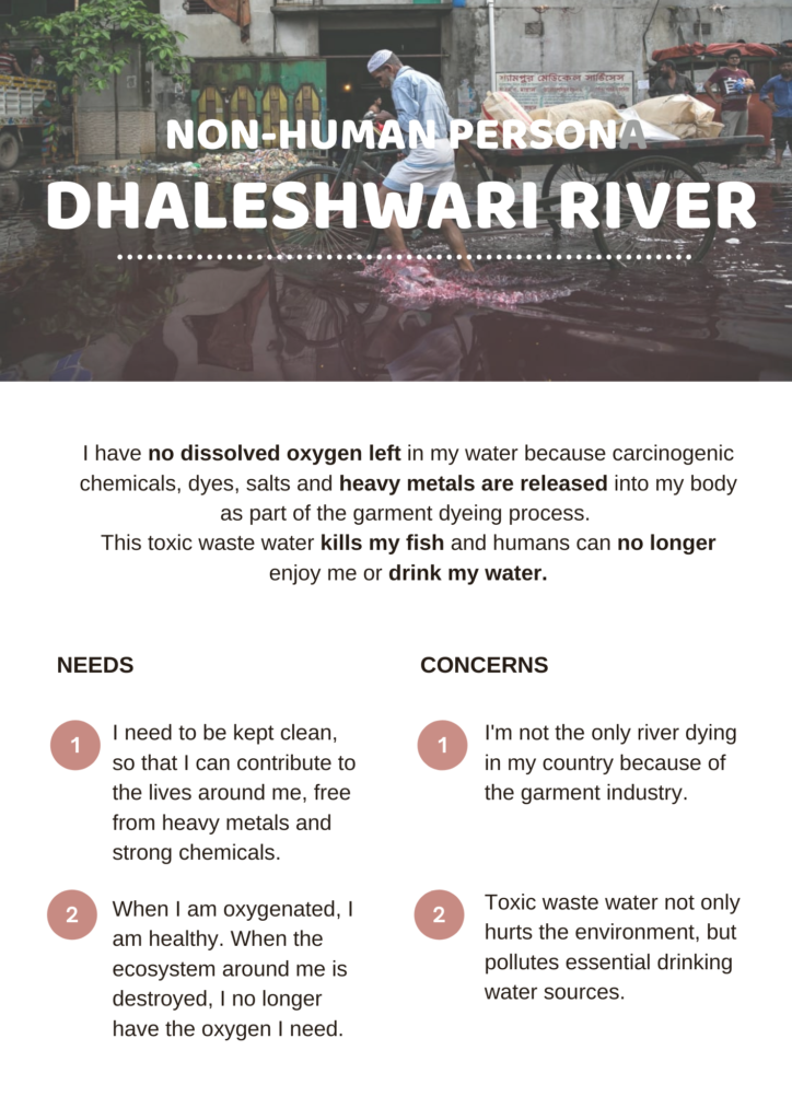 The Dhalesshwari River- A non-human persona for UX Research